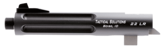 This 5.5" threaded and fluted barrel is an upgrade for the Browning Buckmark series of pistol. Matte black finish.